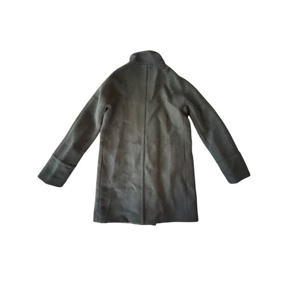 NEW w TAGS J Crew City Coat Black size 2 Gold Zipper Detail 45% Wool - Picture 7 of 9